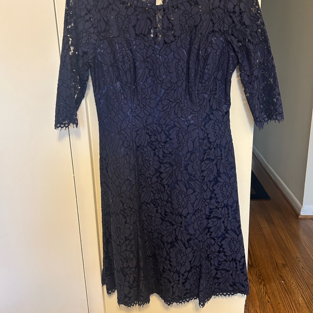 Eliza j  Navy Lace Dress